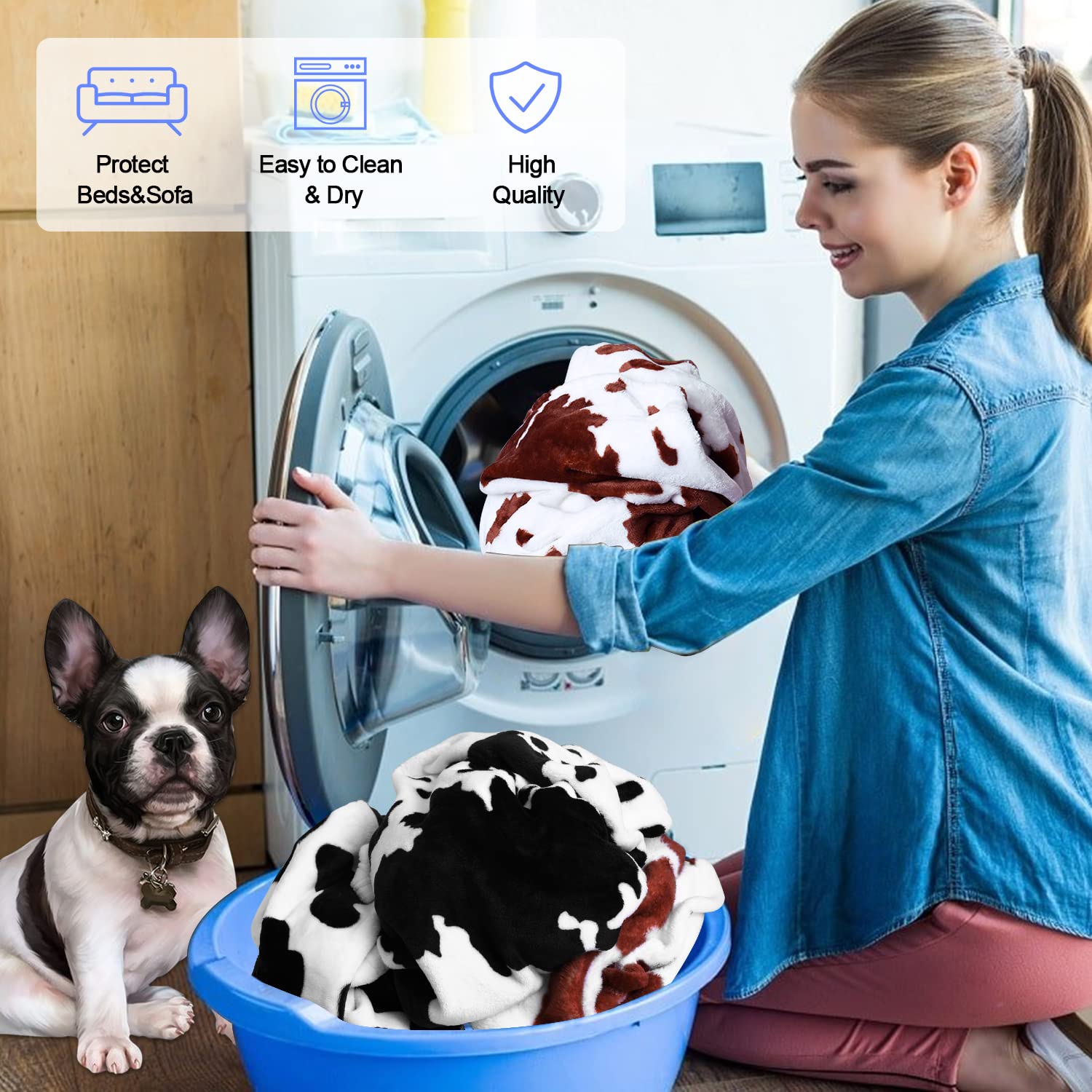 Rezutan soft flannel blanket is durable and washable