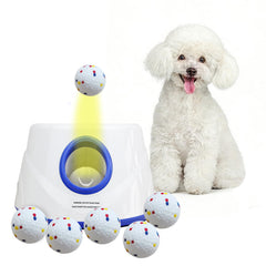 RFPP automatic dog ball launcher front view for easy indoor play.