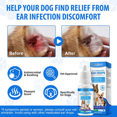 RHBESTOK yeast infection relief for dogs helps soothe itchy ears