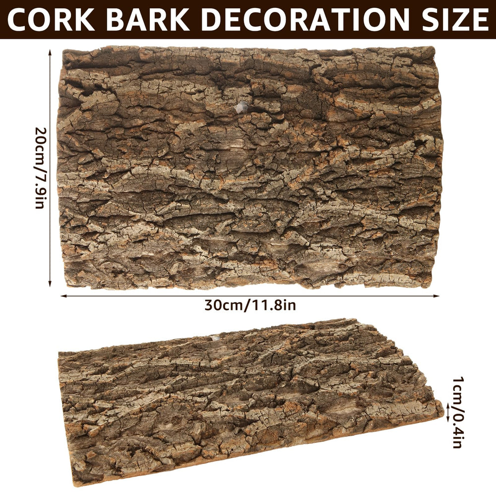 RHBLME cork bark terrarium wall decor demonstrates authentic texture for climbing environments
