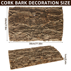 RHBLME cork bark terrarium wall decor demonstrates authentic texture for climbing environments