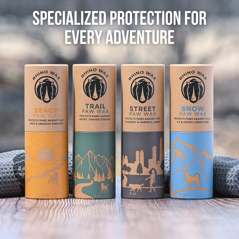 Rhino Wax is a lick-safe paw balm for peace of mind.