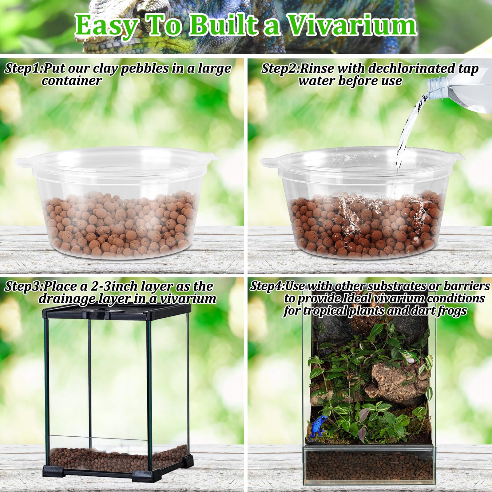 Riare 10LBS clay balls provide moisture retention in tropical tanks