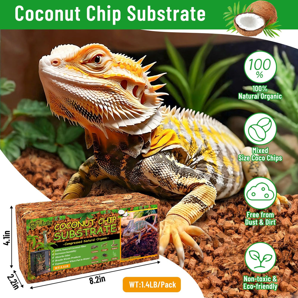 Riare expanded coconut chip substrate after water addition