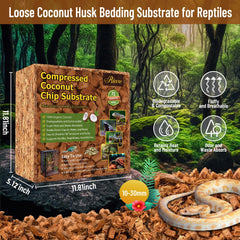 Riare coconut chip substrate expanded showing loose texture after hydration