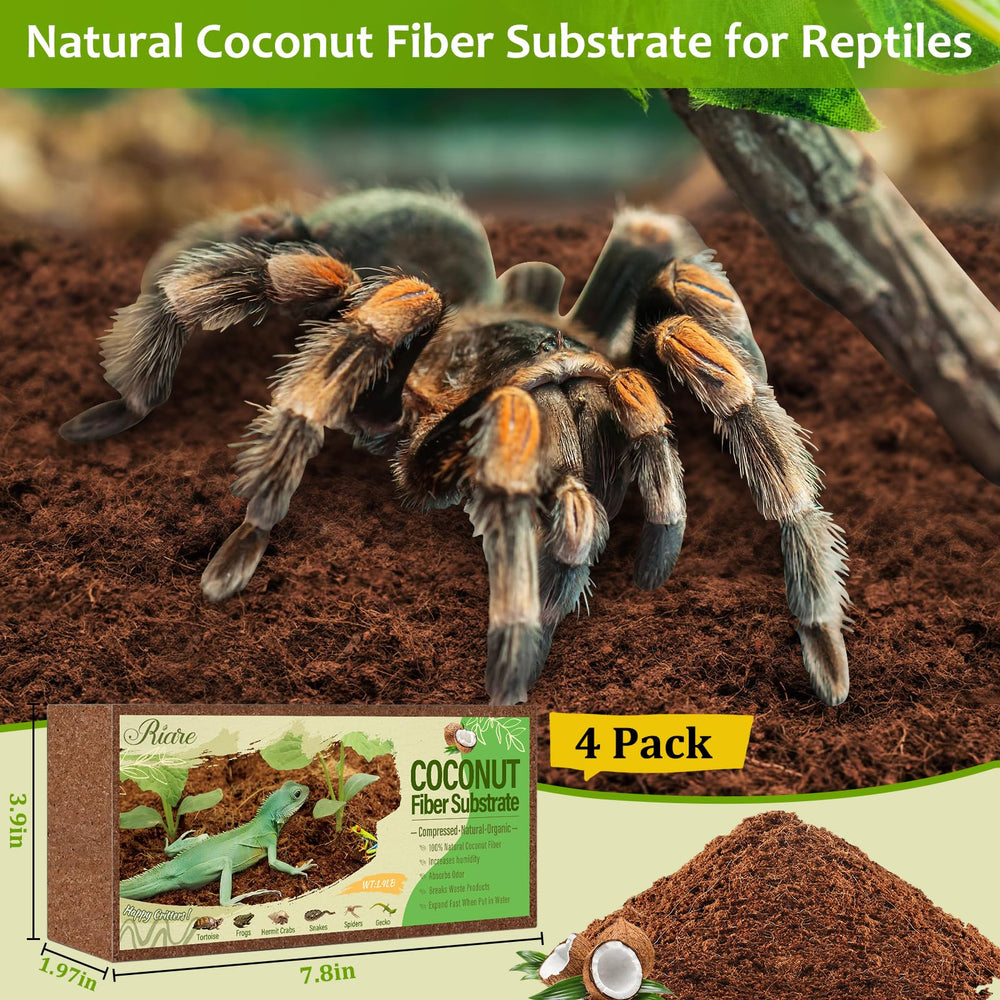 Riare brick expands when soaked into fluffy, burrow-friendly substrate.