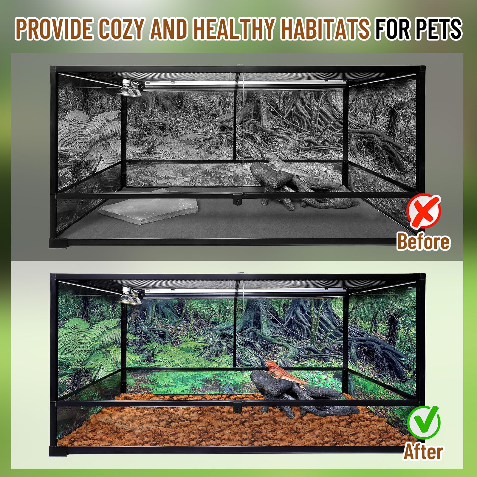 Riare multipurpose reptile habitat supports snakes, geckos, tortoises and more