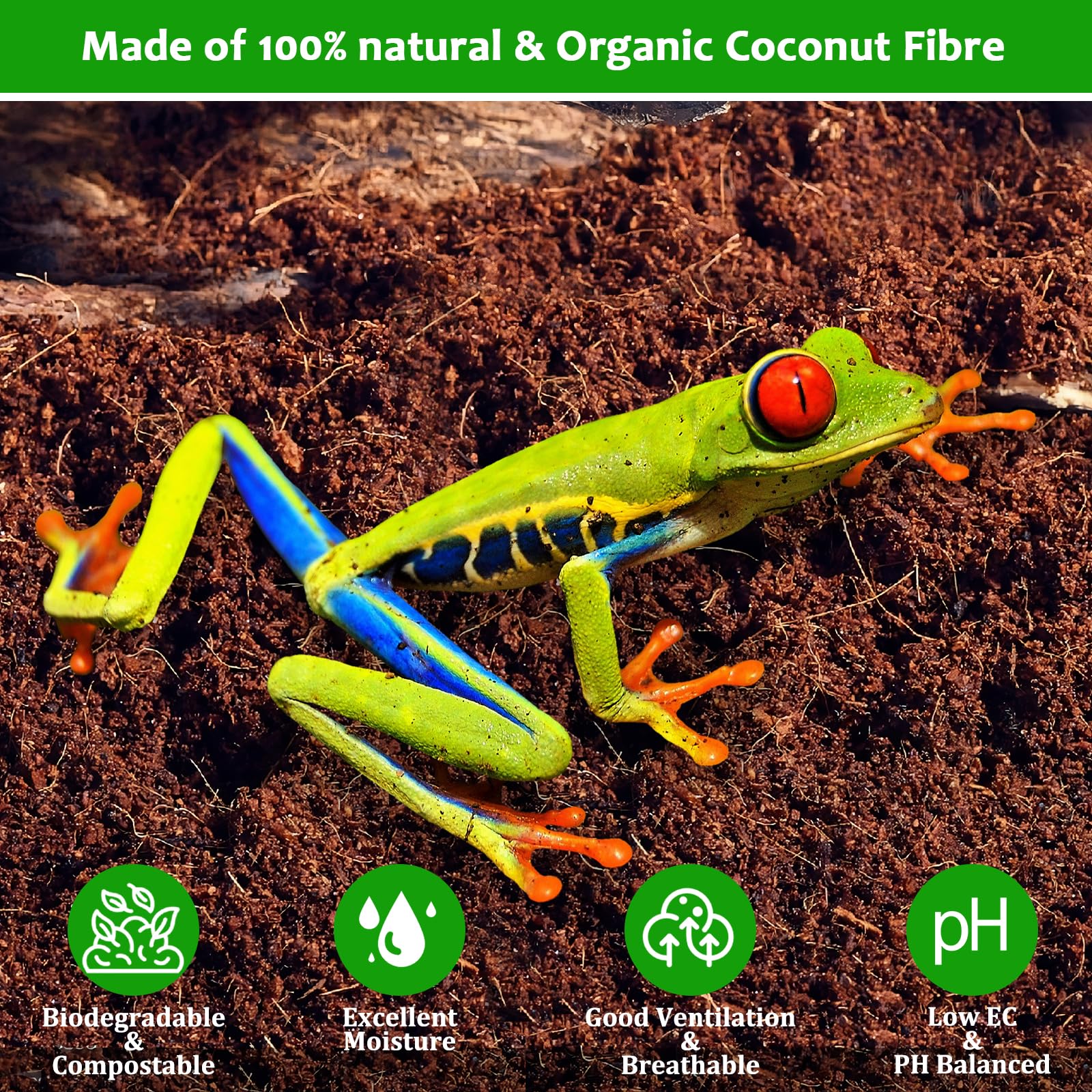Riare odor and waste absorption keeps terrarium fresher