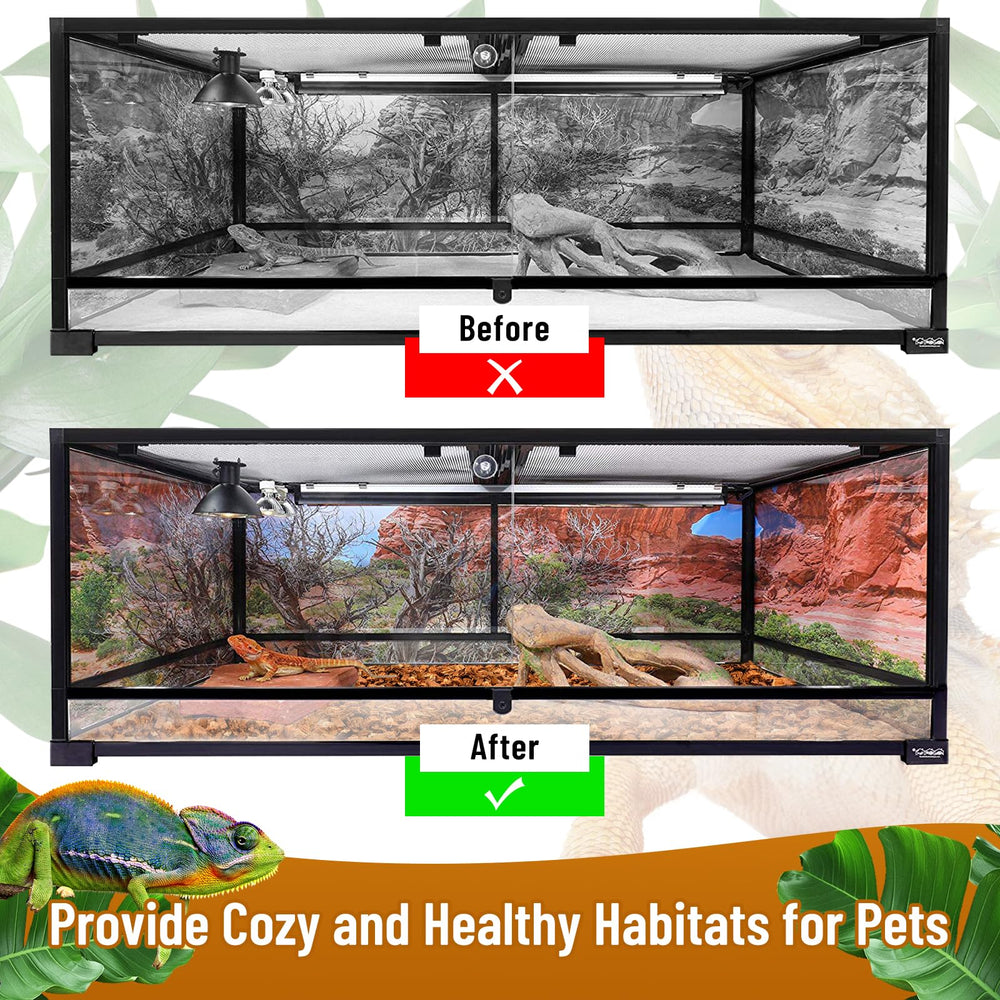 Riare odor-control bedding for a clean terrarium environment
