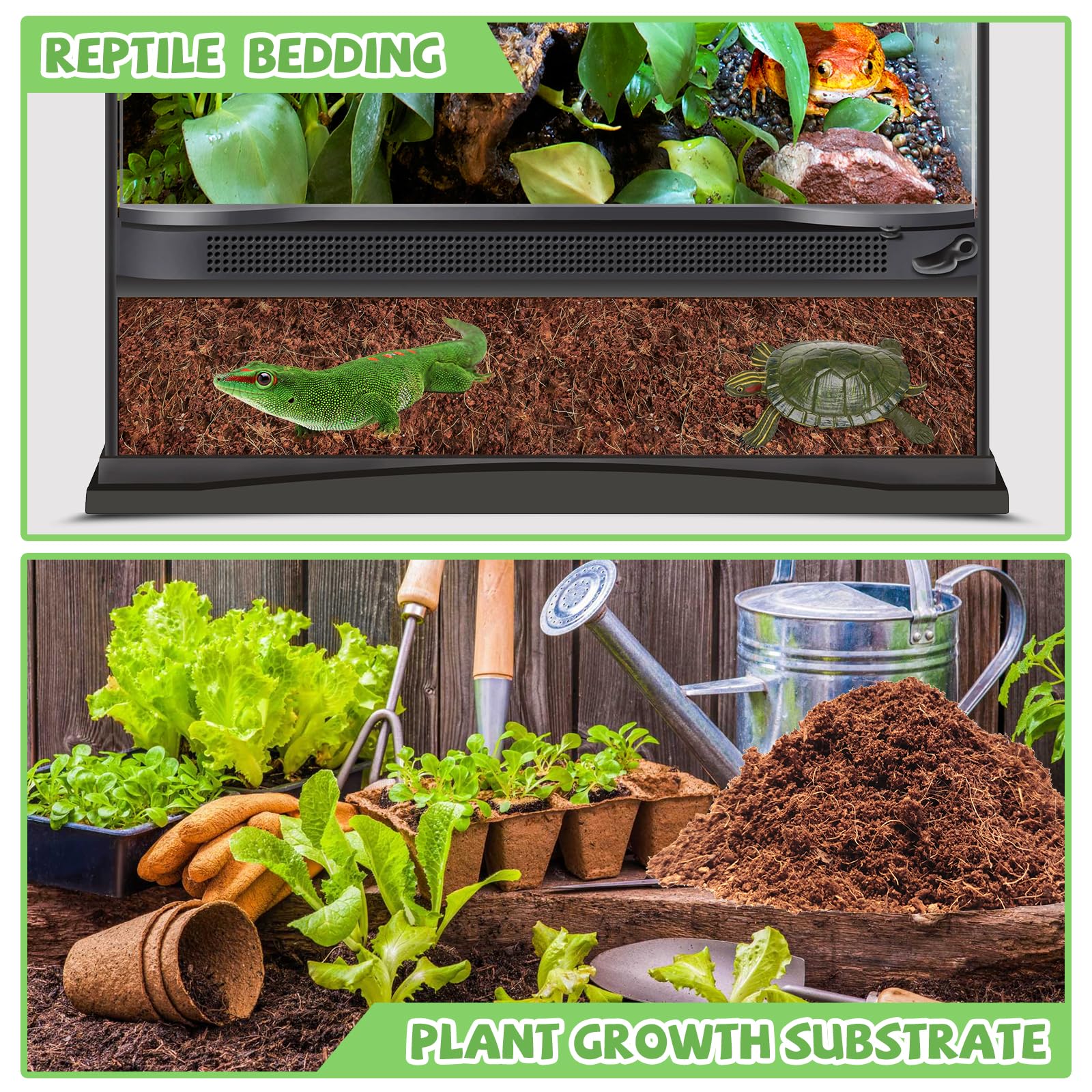 Riare universal substrate supports burrowing reptiles, amphibians, and invertebrates