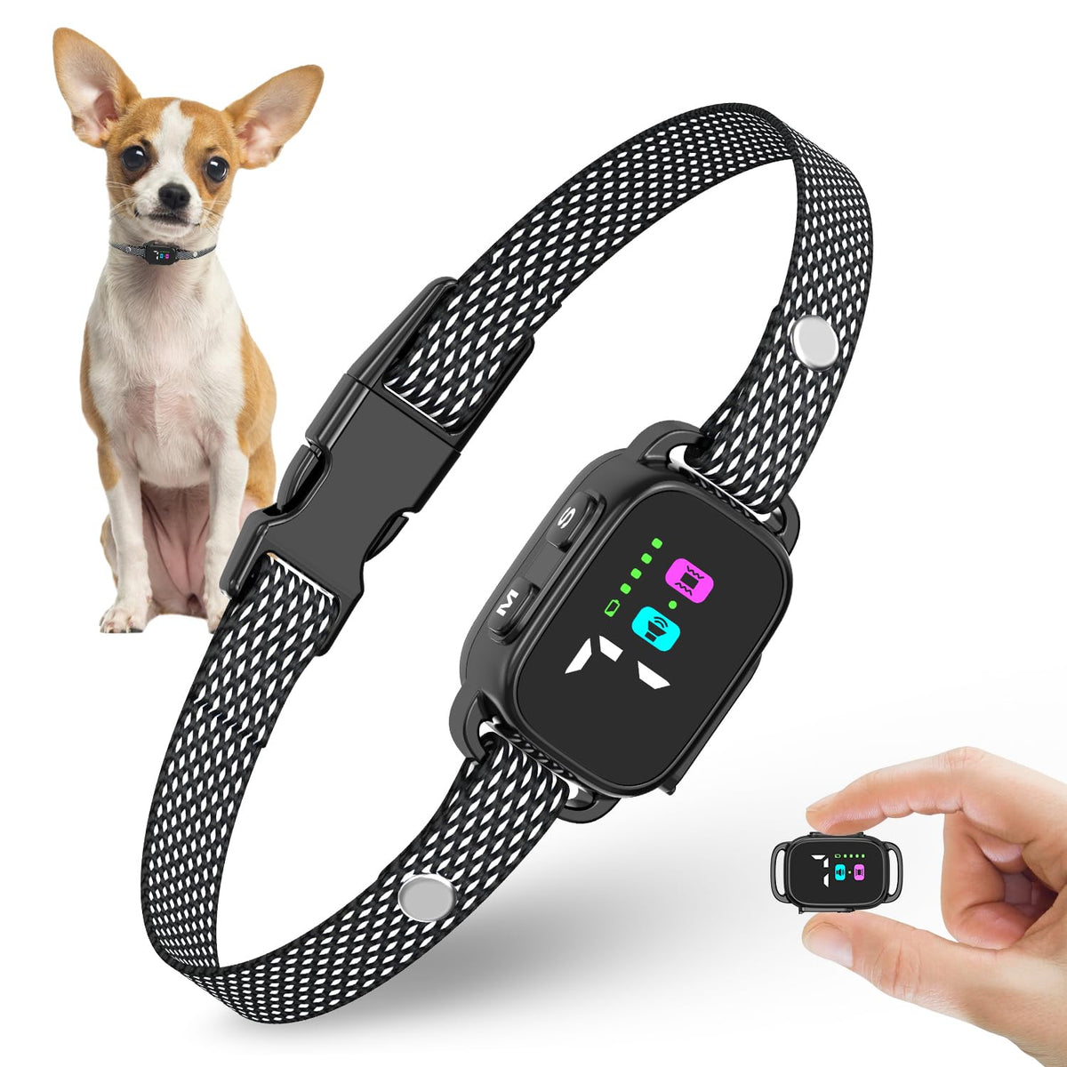 RICIVI anti-bark collar small dog unboxing showcases ready-to-use device
