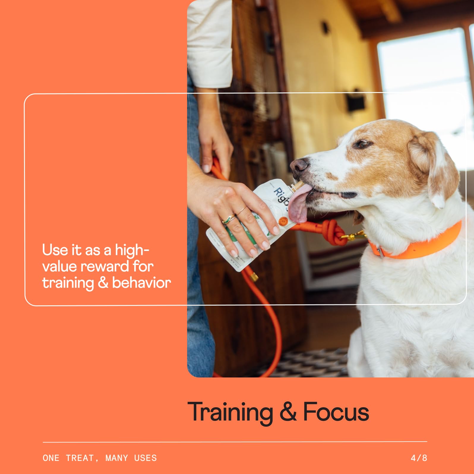 Label highlights four simple organic ingredients in Rigby treat