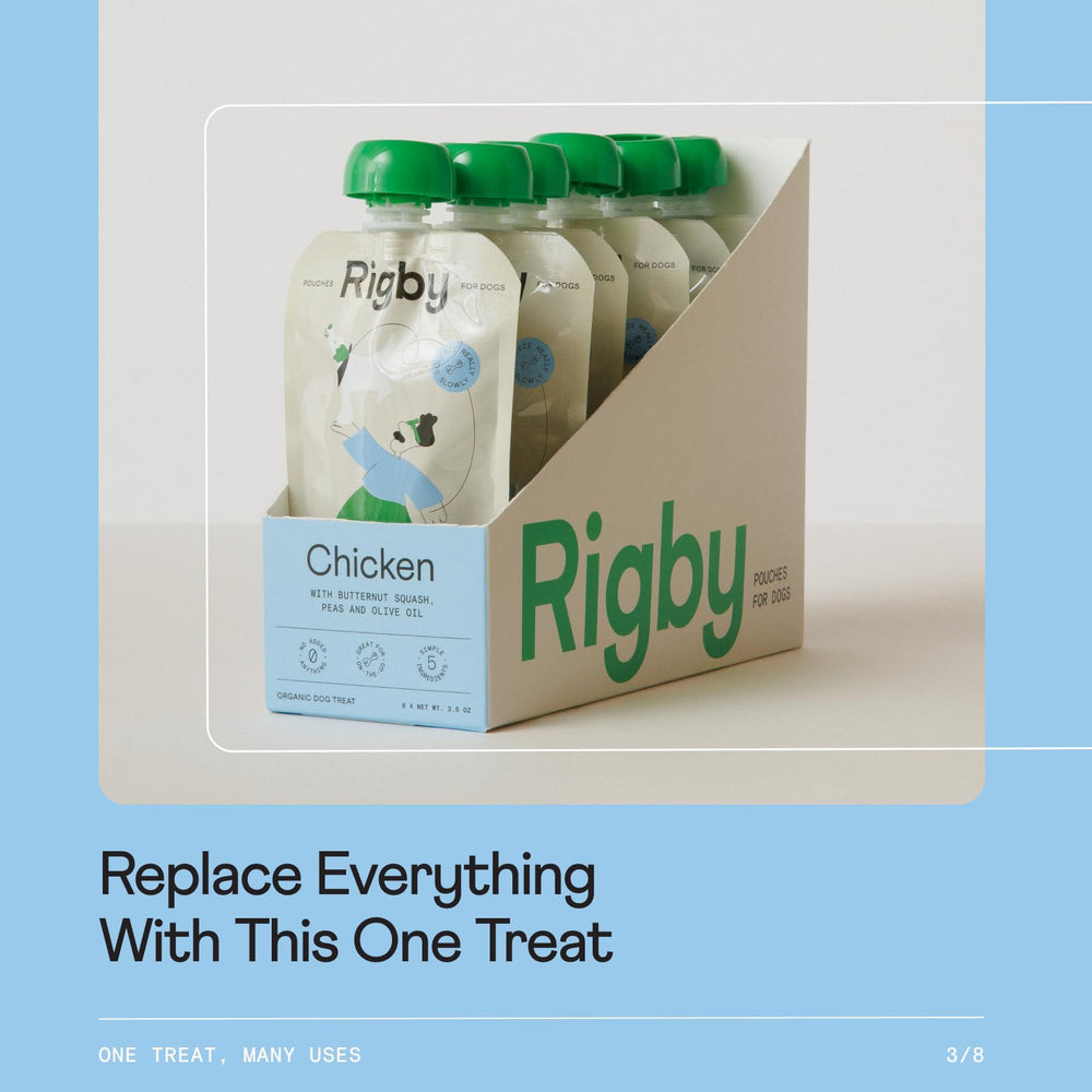 Rigby real-food texture close-up demonstrates natural consistency without fillers.