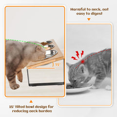 RIHAIVHX quick-assembly stand keeps bowls elevated and tidy