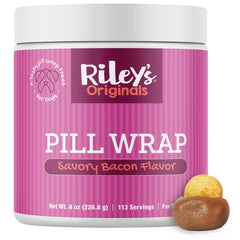 Riley's Pill Wrap bacon paste dog treat masking pills for easier dosing