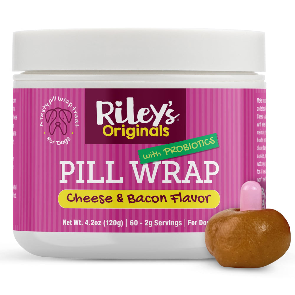 Riley's Pill Wrap cheese-bacon treat masking pills for dogs