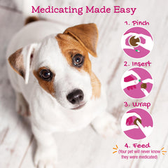 Riley's probiotics paste closeup shows gut-friendly ingredients and pill masking