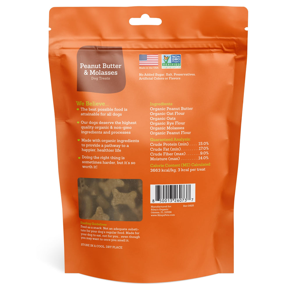 Riley's USDA Organic badge confirms certified organic ingredients