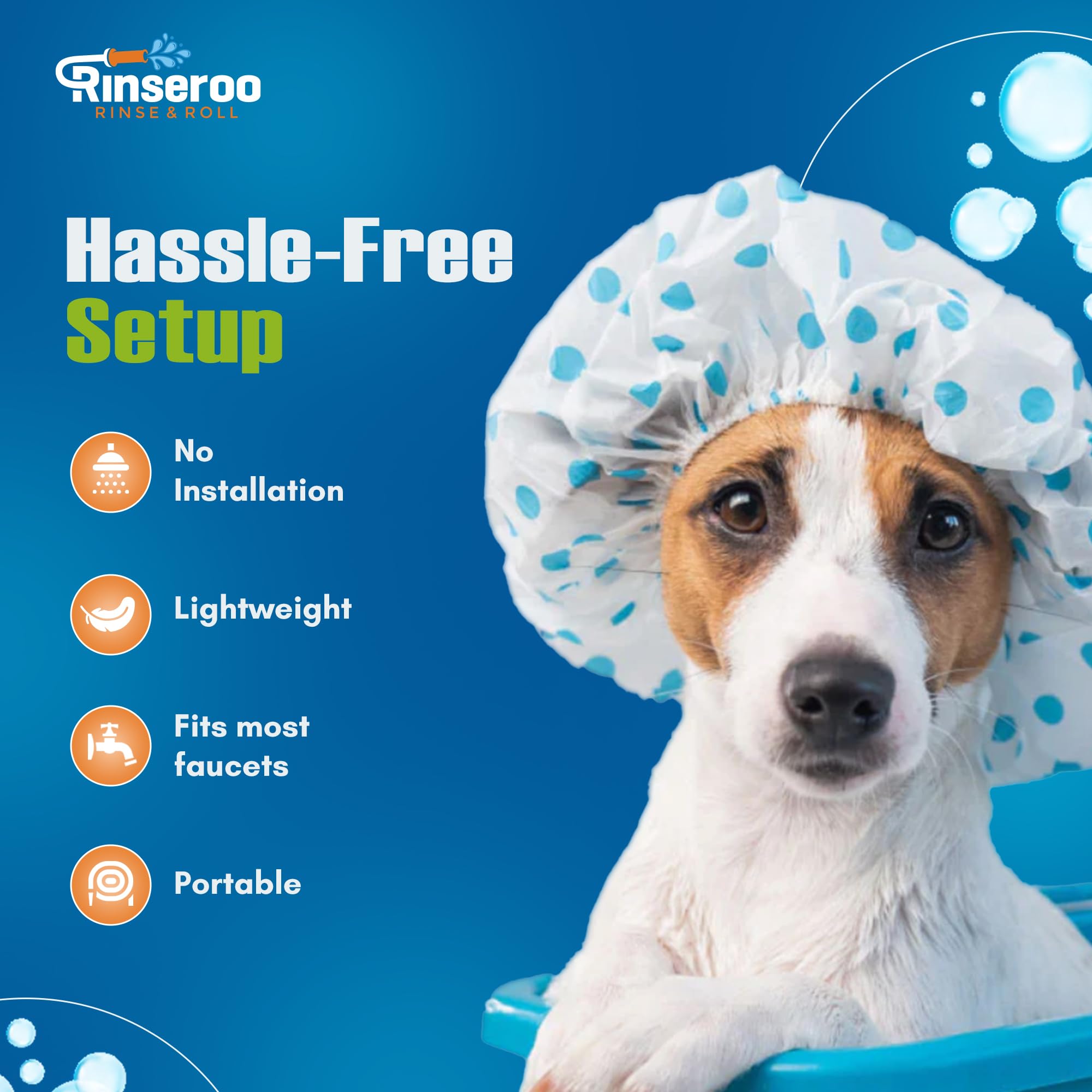 Rinseroo compact design coils for neat storage after use
