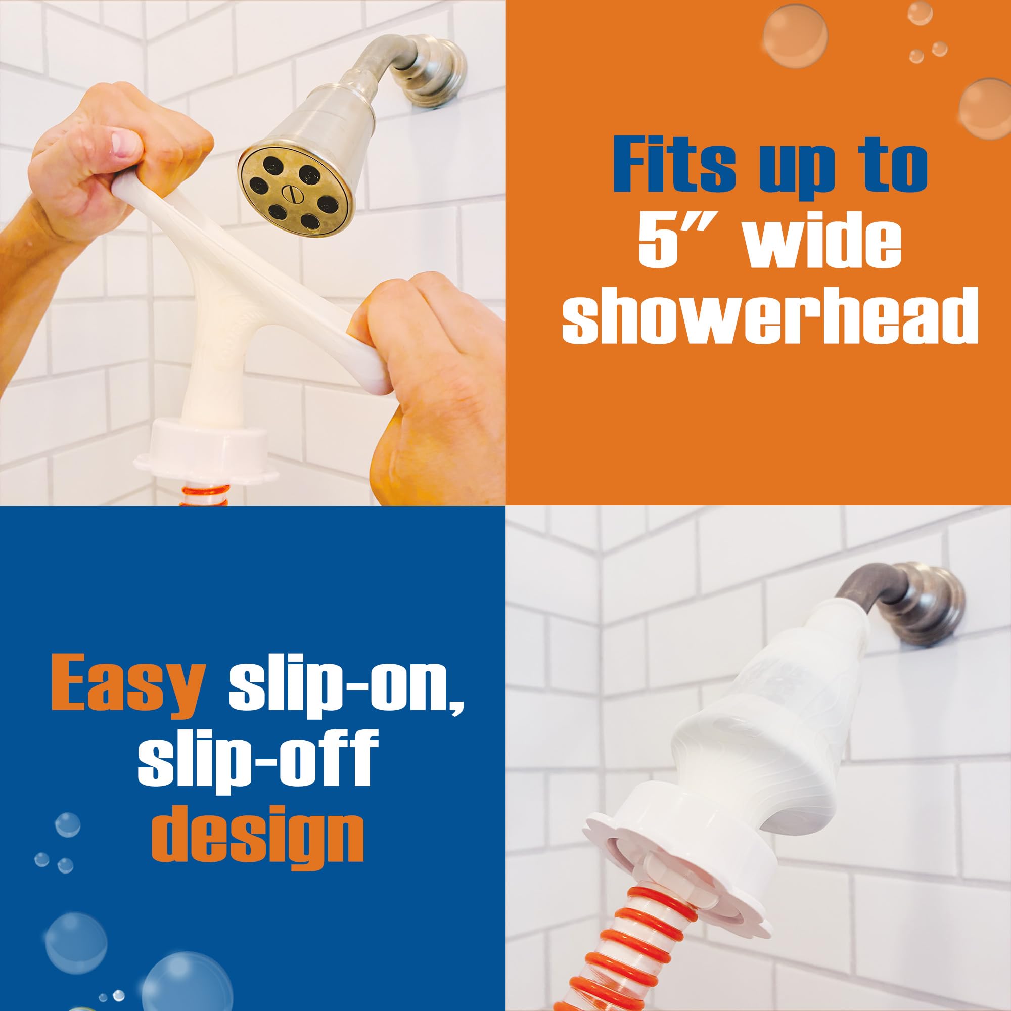 Rinseroo slip-on design requires no tools or installation.