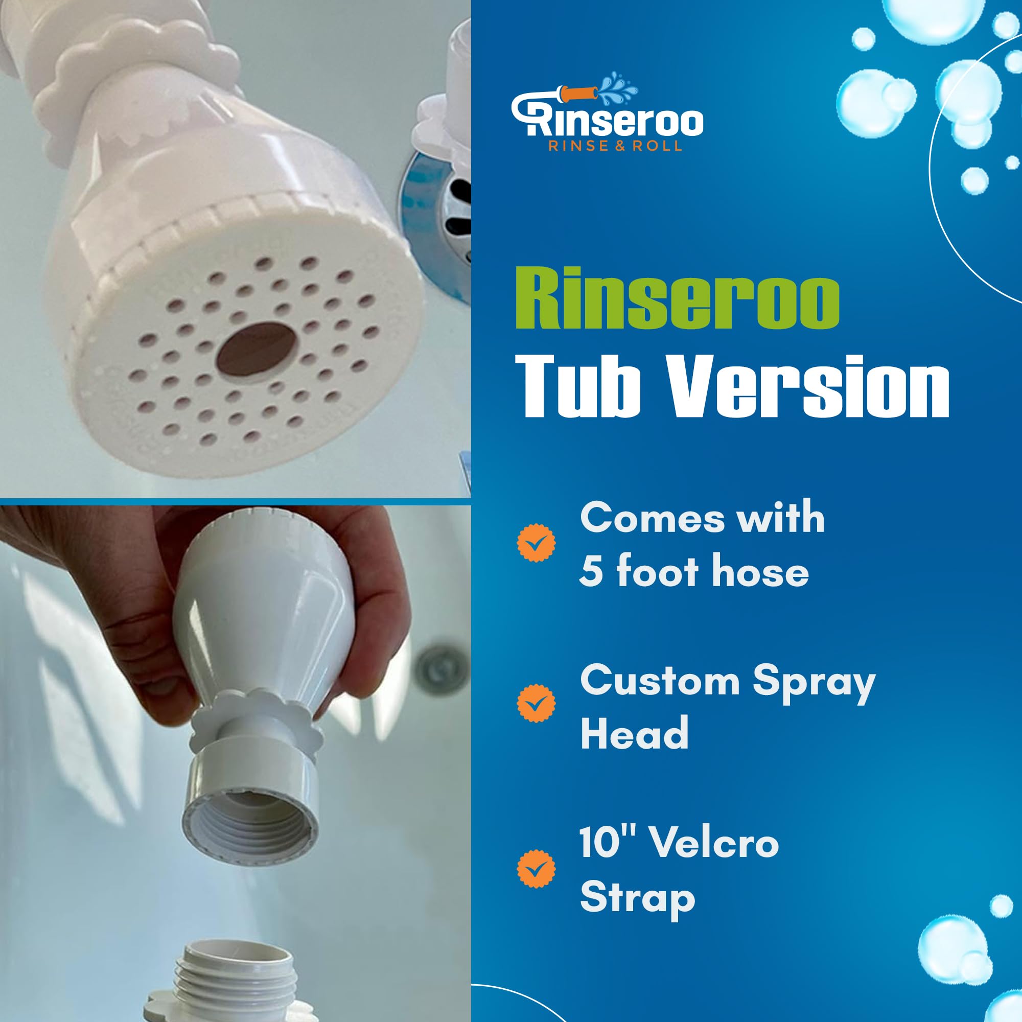 Rinseroo garden hose compatibility turns faucet into outdoor shower