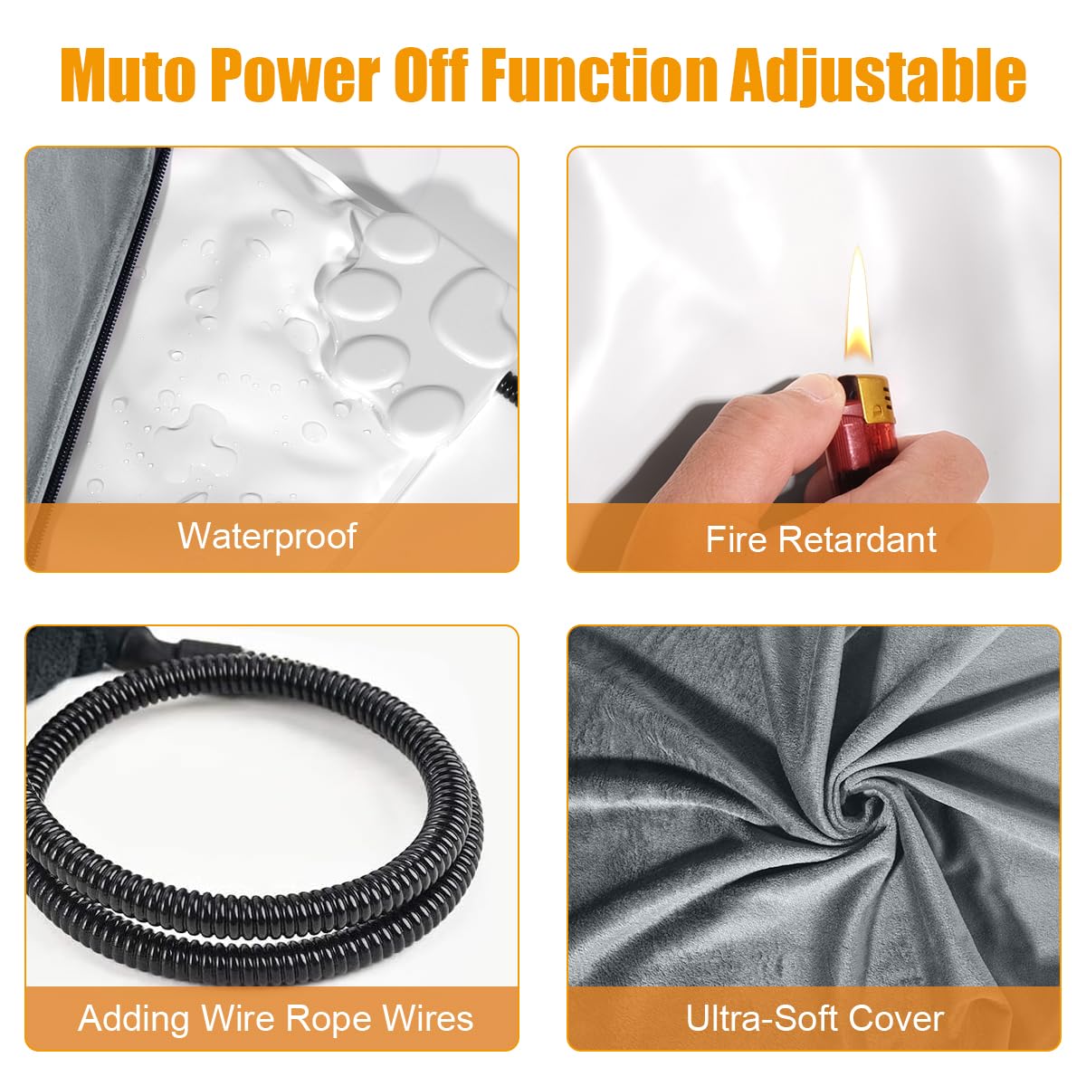 RIOGOO pet heating pad auto power off feature enhances safe operation