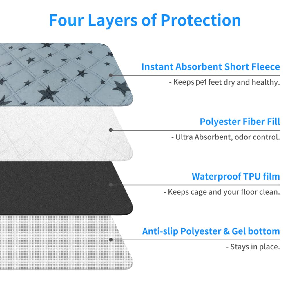 RIOUSSI non-slip bottom keeps pads in place during potty training.