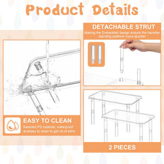 Ripeng adjustable-height platform with eight-centimeter legs enables flexible layouts.