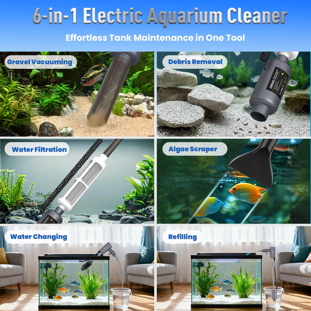 RIRMJOR 36W vacuum gears enable gentle to strong suction for debris removal.