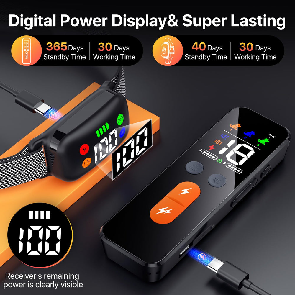 Riroga remote digital display shows battery level and settings