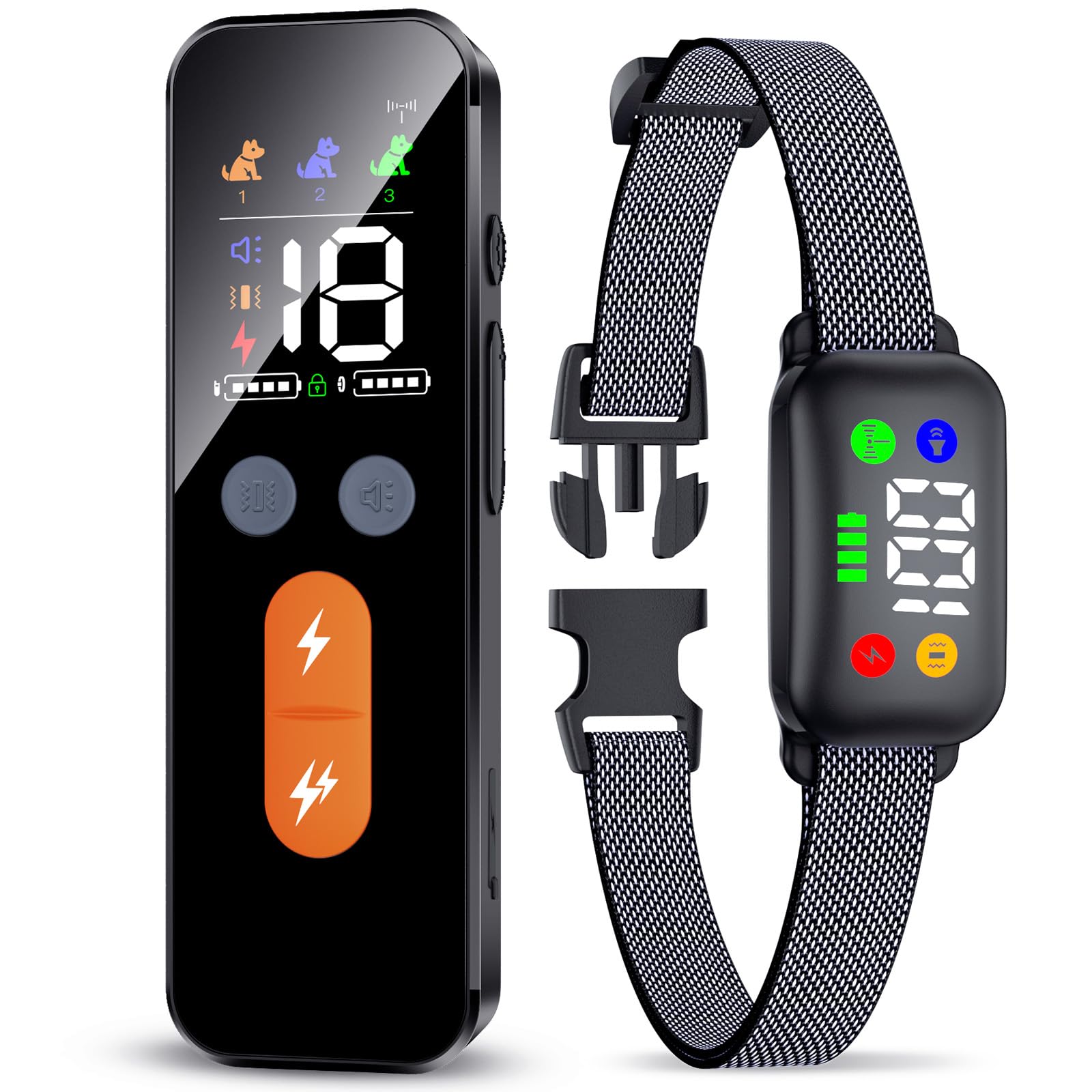 Riroga shock collar remote for precise dog training commands