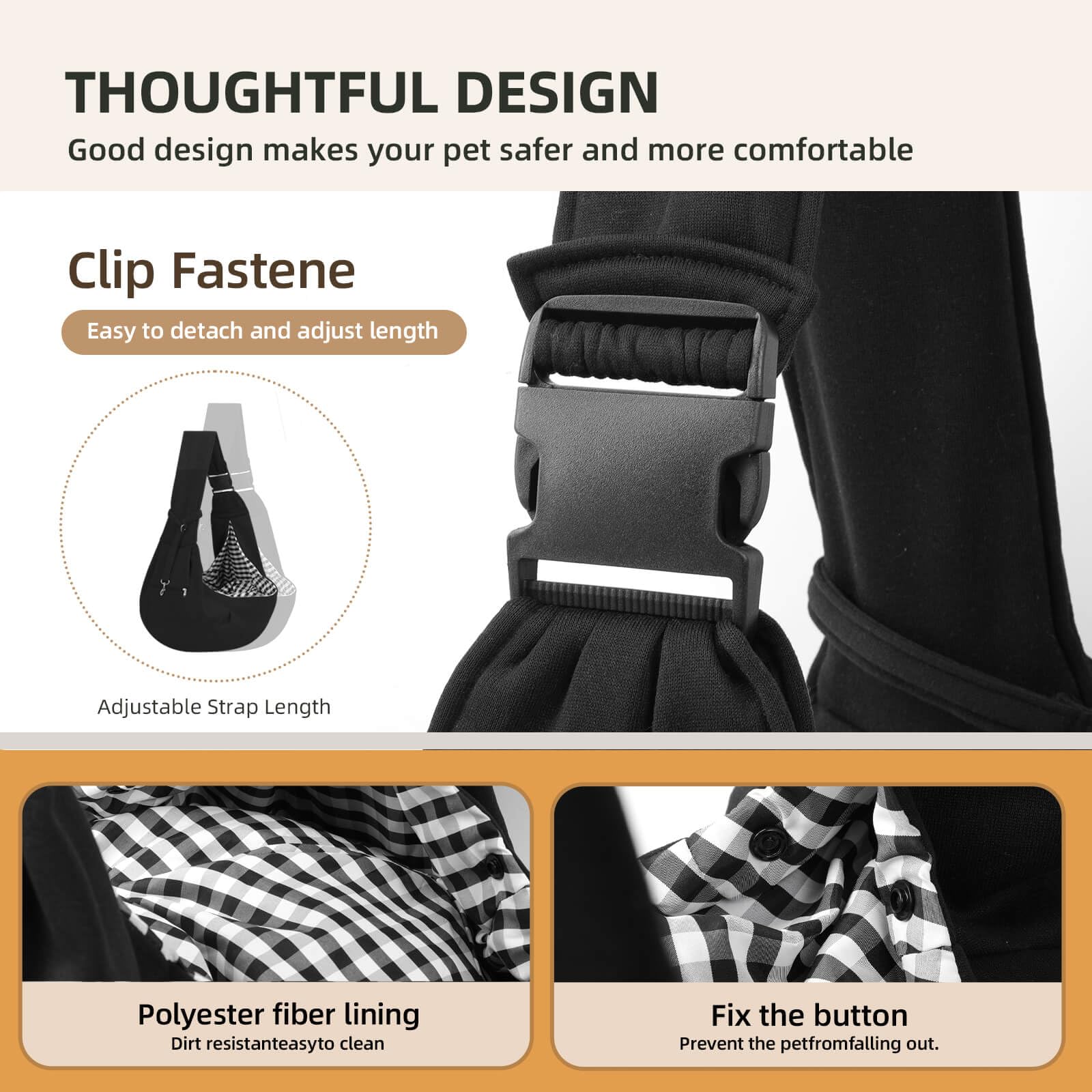 Riuja large opening offers easy access and pet airflow