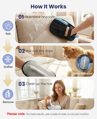 Rivalran glove uses static action to lift lint from clothing