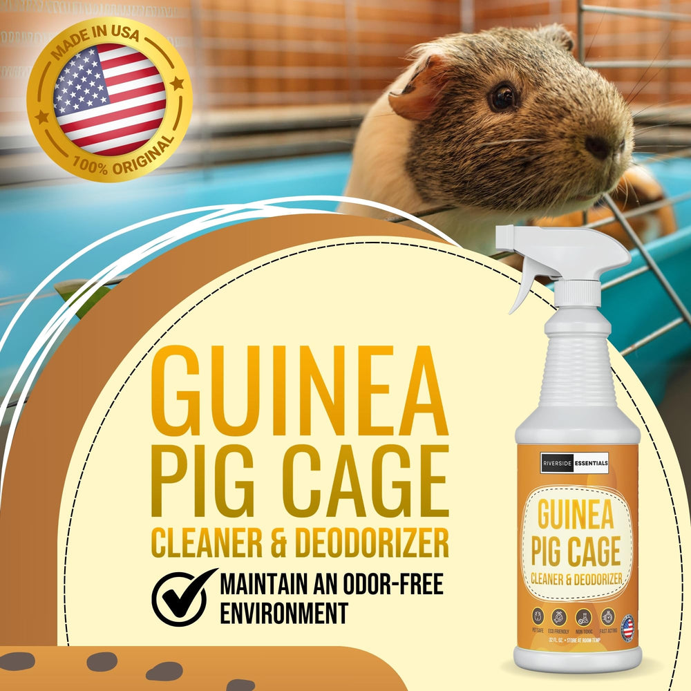 Close-up of Riverside Essentials label showing non-toxic formula for small animals.