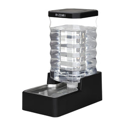 RIZZARI 10L stainless steel water dispenser tank keeps large dogs hydrated