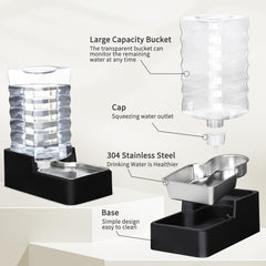 RIZZARI 304 stainless steel bowl promotes hygiene and durability.