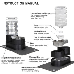 RIZZARI 7L water level window lets you monitor hydration at a glance