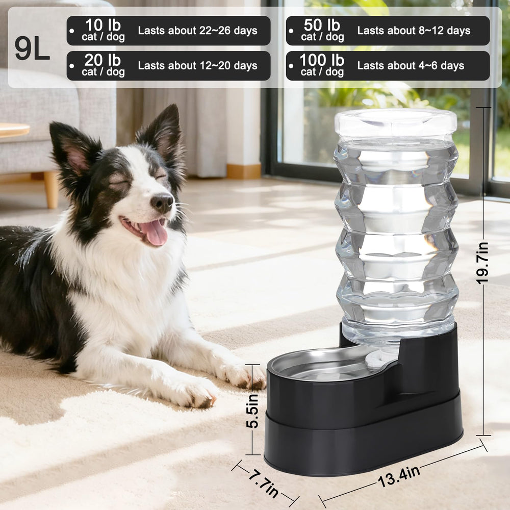 RIZZARI gravity-fed system provides steady water flow between refills in busy homes.