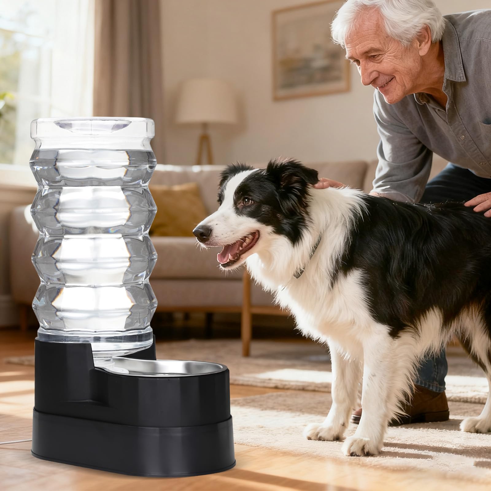 RIZZARI 9L dispenser is ideal for multi-dog households or long work hours away.