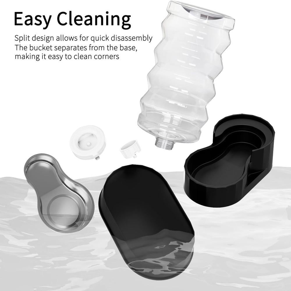 RIZZARI wide-mouth bottle enables effortless cleaning and quick refills.