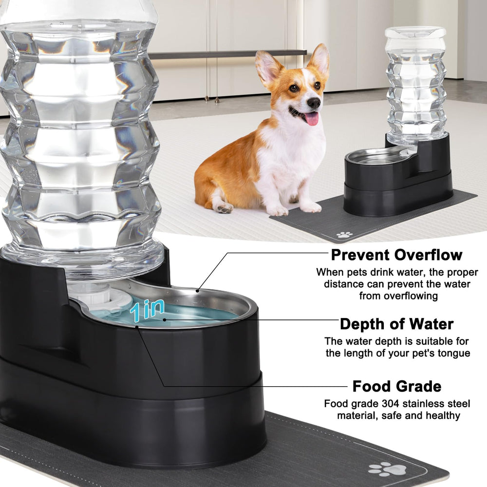 RIZZARI adjustable-height gravity-flow reduces spills while matching postures.