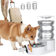 RIZZARI automatic gravity pet dispenser with 6.5L capacity for households with multiple pets.