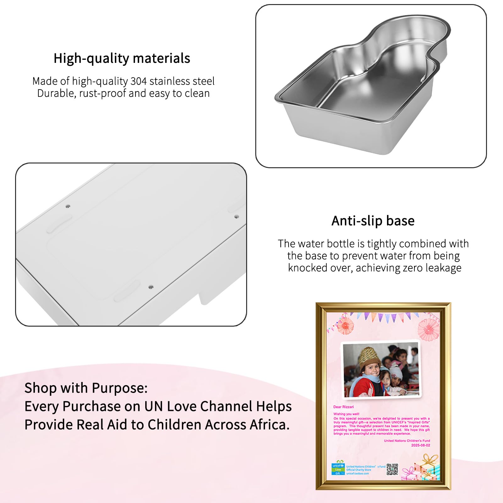 RIZZARI dust-resistant lid keeps debris out for clean water