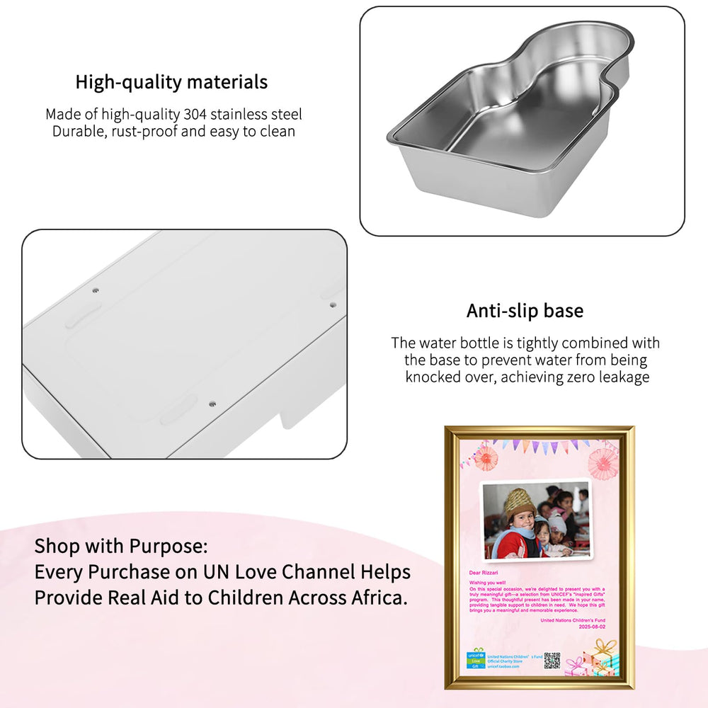 RIZZARI dust-resistant lid keeps debris out for clean water