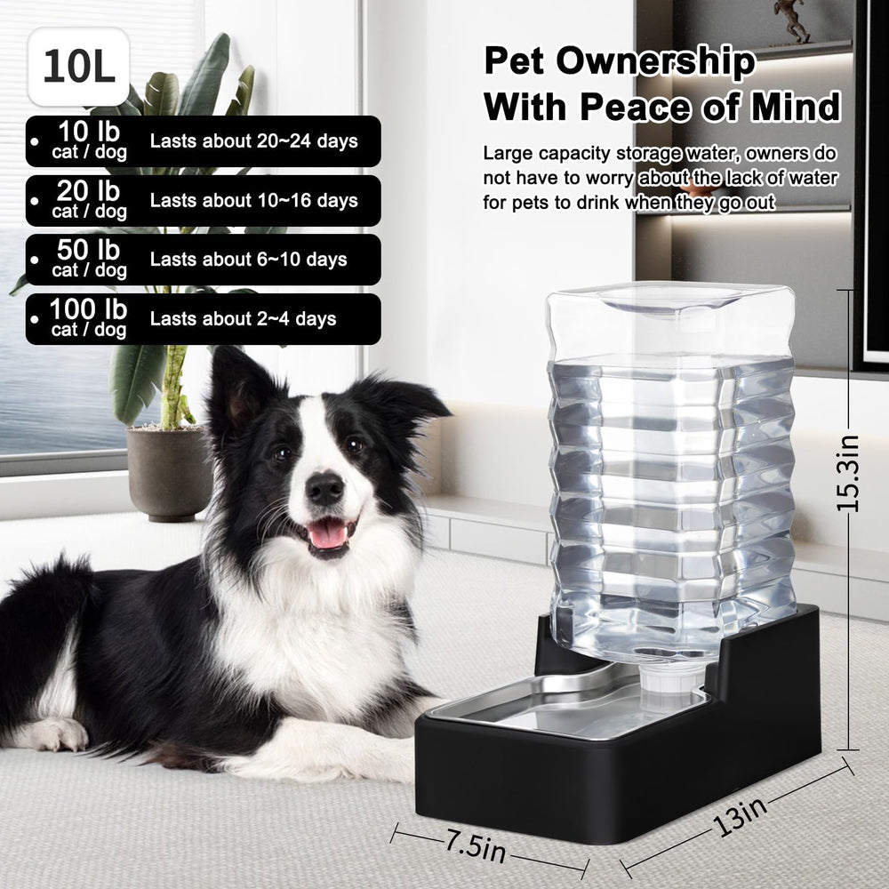 RIZZARI gravity-feed system delivers steady water flow for relaxed drinking.