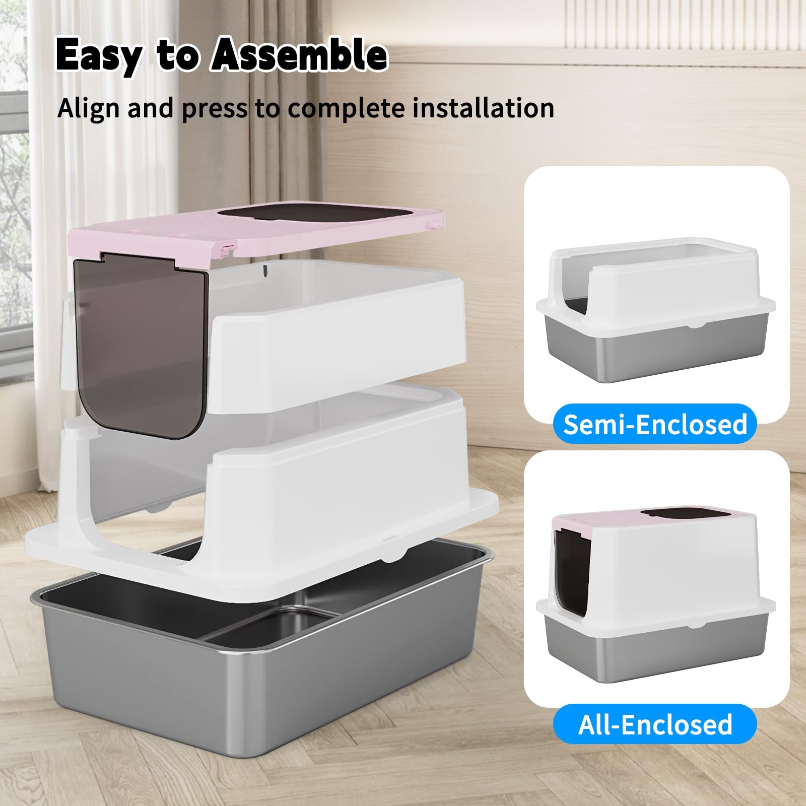 RIZZARI odor-control design helps maintain fresher spaces between cleanings.