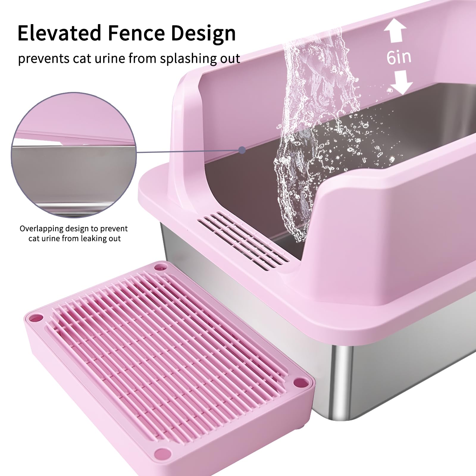 RIZZARI raised-entry step reduces tracking for cleaner floors