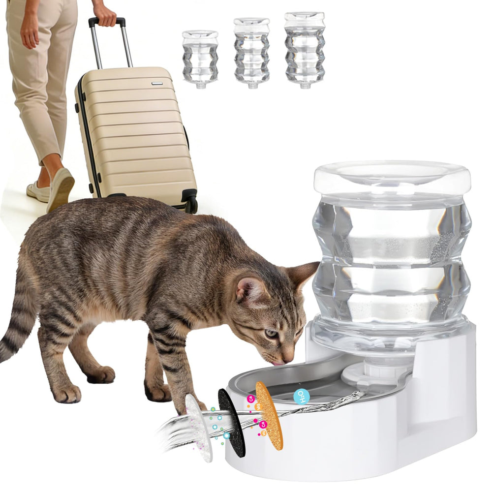 RIZZARI pet water dispenser with tower design for stable hydration and stylish home decor