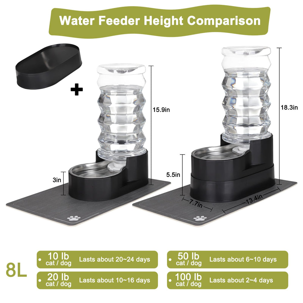 RIZZARI raised-design waterer tower remains stable during use.