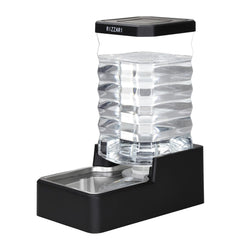 RIZZARI stainless steel 10L water dispenser for pets, durable and easy to clean.